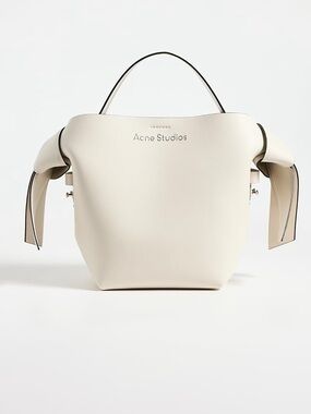 Acne studios musubi bag ivory shoulder bag knot Japanese street style luxury